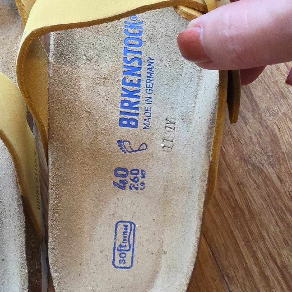 Birkenstock Butter Yellow Sandals - Picture 3 of 3